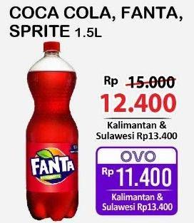 Coca Cola, Fanta, Sprite 1,5L