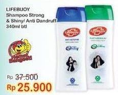 Promo Harga LIFEBUOY Shampoo Strong Shiny, Anti Dandruff 340 ml - Indomaret