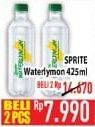Promo Harga SPRITE Waterlymon 425 ml - Hypermart