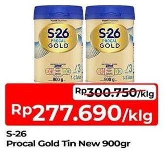 Promo Harga S26 Procal Gold Susu Pertumbuhan 900 gr - TIP TOP