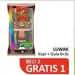 Promo Harga Luwak Kopi + Gula per 9 sachet 25 gr - Alfamidi