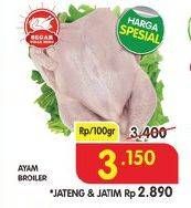 Promo Harga Ayam Broiler per 100 gr - Superindo