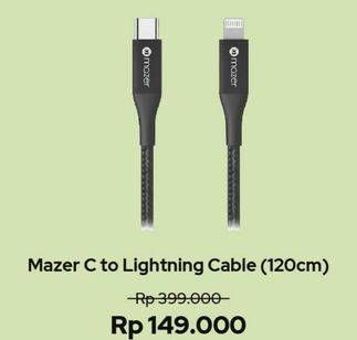 Promo Harga MAZER C to Lightning Cable 120cm  - iBox