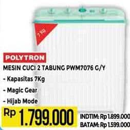 Promo Harga Polytron PWM 7076G/Y  - Hypermart