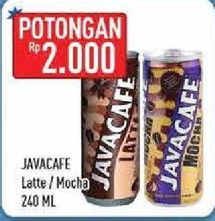 Promo Harga Java Cafe Minuman Latte Latte, Mocha 240 ml - Hypermart