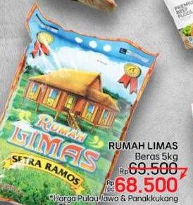 Promo Harga Rumah Limas Beras Setra Ramos 5000 gr - LotteMart