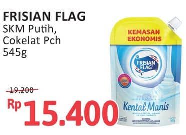 Promo Harga Frisian Flag Susu Kental Manis Cokelat, Putih 545 gr - Alfamidi