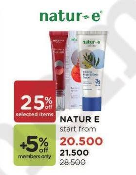 Promo Harga NATUR-E Product  - Watsons