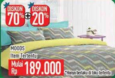 Promo Harga MOODS Bed Cover Set  - Hypermart