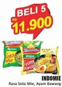 Promo Harga INDOMIE Mi Kuah Soto Mie, Ayam Bawang 69 gr - Hari Hari