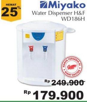 Promo Harga MIYAKO WD-186 H | Water Dispenser  - Giant