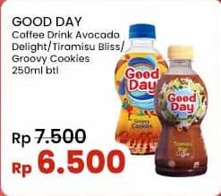 Promo Harga Good Day Coffee Drink Avocado Delight, Tiramisu Bliss, Groovy Cookies 250 ml - Indomaret