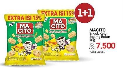 Promo Harga Macito Keju Jagung Bakar Snack 70 gr - LotteMart