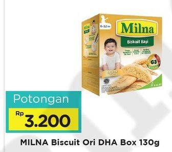 Promo Harga MILNA Biskuit Bayi Original 130 gr - Alfamart