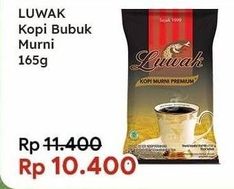 Promo Harga Luwak Kopi Murni Premium 165 gr - Indomaret