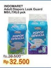 Promo Harga Indomaret Diapers Adult M8, L7, XL6 6 pcs - Indomaret