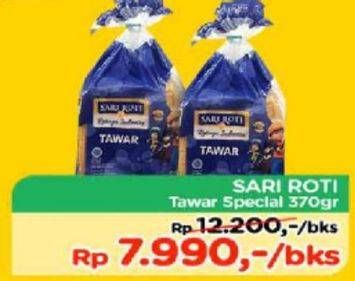 Promo Harga SARI ROTI Roti Tawar Special 370 gr - TIP TOP