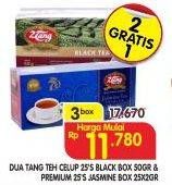 Promo Harga 2tang Teh Celup Premium, Black per 30 box 25 pcs - Superindo