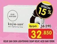 Promo Harga KOJIE SAN Skin Lightening Soap Kojic Acid Soap 135 gr - Superindo