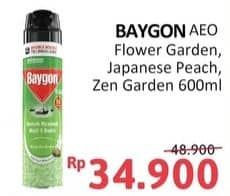 Promo Harga Baygon Insektisida Spray Flower Garden, Japanese Peach, Zen Garden 600 ml - Alfamidi