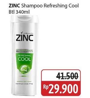 Promo Harga Zinc Shampoo Refreshing Cool 340 ml - Alfamidi