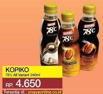 Promo Harga Kopiko 78C Drink All Variants 240 ml - Yogya