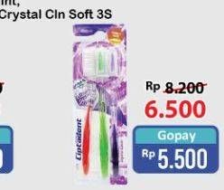 Promo Harga CIPTADENT Sikat Gigi Crystal Clean Soft 3 pcs - Alfamart
