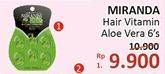 Promo Harga MIRANDA Hair Vitamin Aloe Vera 6 pcs - Alfamidi