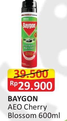 Promo Harga BAYGON Insektisida Spray Cherry Blossom 600 ml - Alfamart