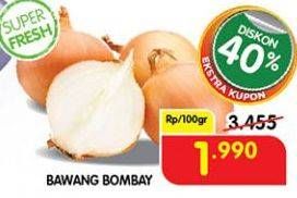 Promo Harga Bawang Bombay per 100 gr - Superindo