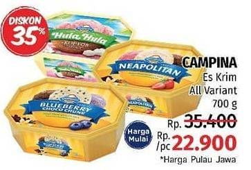 Promo Harga CAMPINA Ice Cream All Variants 700 ml - LotteMart