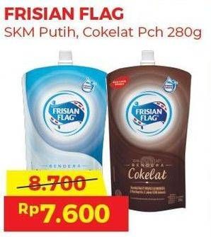 Promo Harga FRISIAN FLAG Susu Kental Manis Putih, Cokelat 280 gr - Alfamart