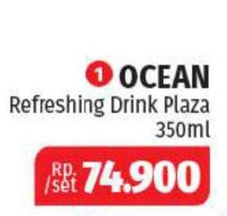 Promo Harga OCEAN Glass Refreshing Plaza 350ml  - Lotte Grosir
