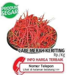 Promo Harga Cabe Merah Keriting per 100 gr - Lotte Grosir