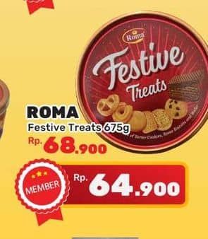 Promo Harga Roma Festive Treats 675 gr - Yogya