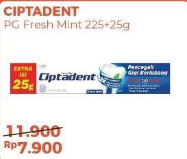 Promo Harga CIPTADENT Pasta Gigi Maxi 12 Plus Fresh Mint 250 gr - Alfamart