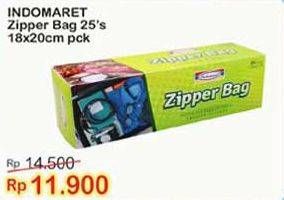 Promo Harga INDOMARET Zipper Bag 18x20cm 25 pcs - Indomaret