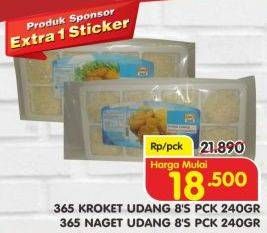 Promo Harga 365 Kroket Udang/Naget Udang 240gr  - Superindo