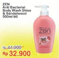 Promo Harga ZEN Anti Bacterial Body Wash Shiso Sandalwood 500 ml - Indomaret