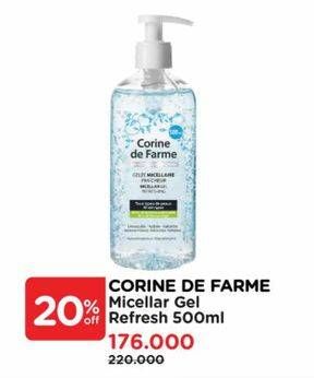 Promo Harga Corine De Farme Micellar Gel Refreshing 500 ml - Watsons