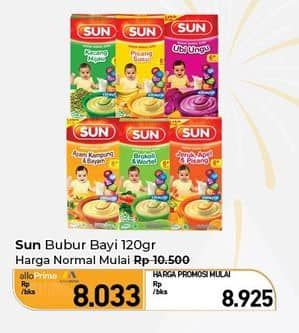 Promo Harga SUN Bubur Bayi 120 gr - Carrefour