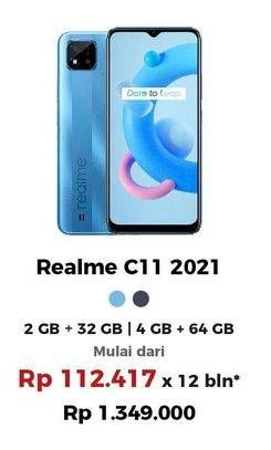 Promo Harga Realme C11 2021 2GB + 32GB, 4GB + 64GB  - Erafone