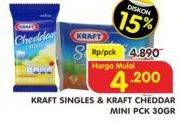 Promo Harga KRAFT Singles/Cheddar Mini 30gr  - Superindo