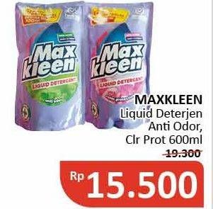 Promo Harga MAX KLEEN Liquid Detergent Anti Odor, Color Protector 600 ml - Alfamidi