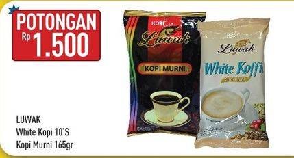 Promo Harga LUWAK White Koffie/Kopi Murni  - Hypermart