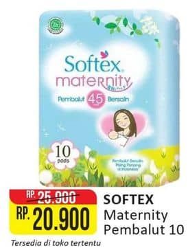 Promo Harga Softex Maternity 45cm 10 pcs - Alfamart