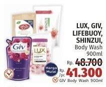 Promo Harga LUX/GIV/Lifebuoy/Shinzui Body Wash  - LotteMart