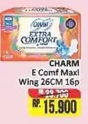 Promo Harga Charm Extra Comfort Maxi Long Wing 26cm 16 pcs - Alfamart