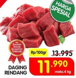 Promo Harga Daging Rendang Sapi per 100 gr - Superindo