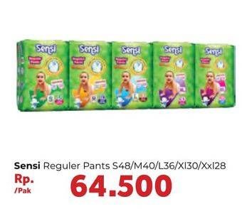 Promo Harga Sensi Regular Pants S48, M40, L36, XL30, XXL28 28 pcs - Carrefour